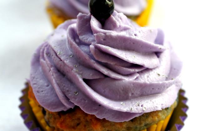 Cupcakes aux myrtilles - Photo par rose and cook