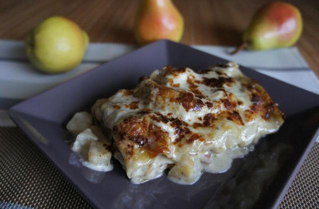 Lasagnes au Roquefort et aux poires - Photo par le book gourmand