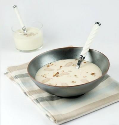 Crème de Haricots Tarbais à l'huile de noisette et sa mousse de parmesan par Mamina - Photo par Haricot Tarbais Tradition