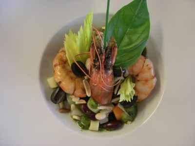 Minestrone de crevettes rôties parfumées « Cour Soleya » - Photo par 750g