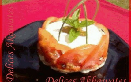 Le "Tomatier", entremets à la tomate... - Photo par delices akhawates
