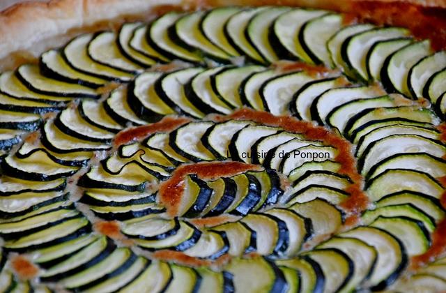 Tarte trop facile à la courgette et au gorgonzola - Photo par Ponpon