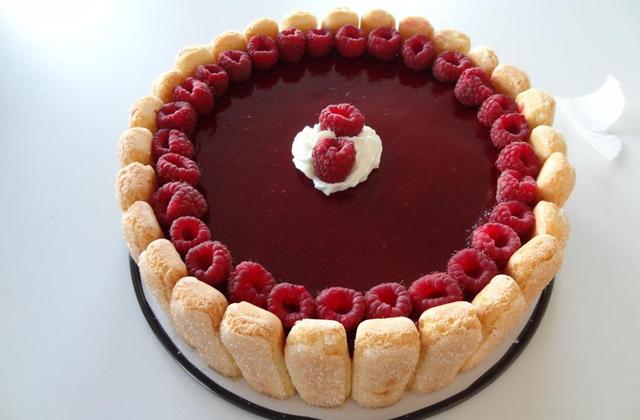 Baravois framboise façon charlotte - Photo par mel3265
