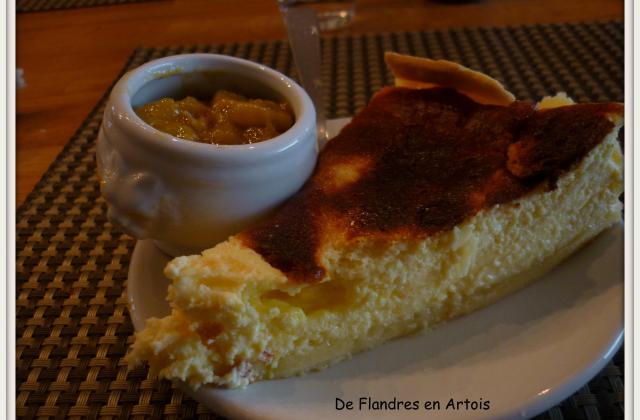 Gâteau au fromage blanc et sa compote vanillée mangue et banane - De Flandres en Artois-Christine
