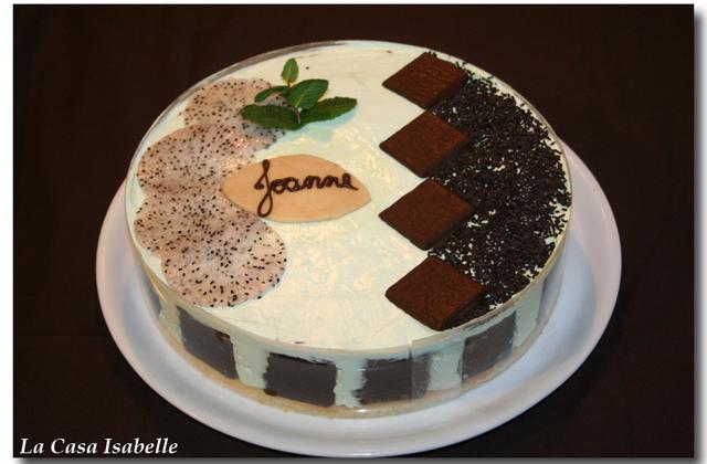Entremet chocolat / menthe - Photo par Isanena