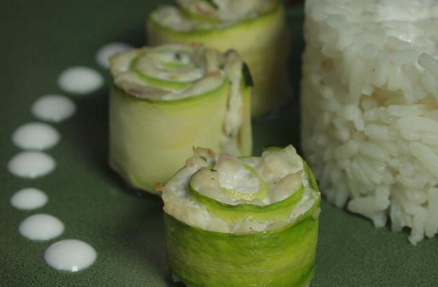 Roulés de courgette à la dorade - Photo par ConfitBanane