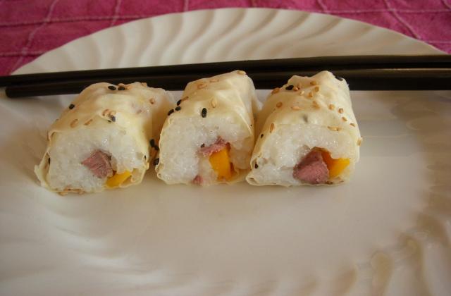 Sushi canard & mangue - elisev