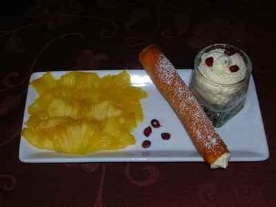 Carpaccio d'ananas et nems citron/passion - jacath