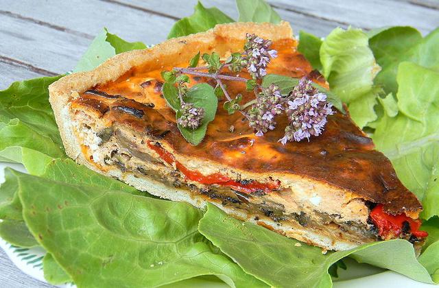 Tarte estivale aux légumes grillés - Photo par La soupe à la citrouille