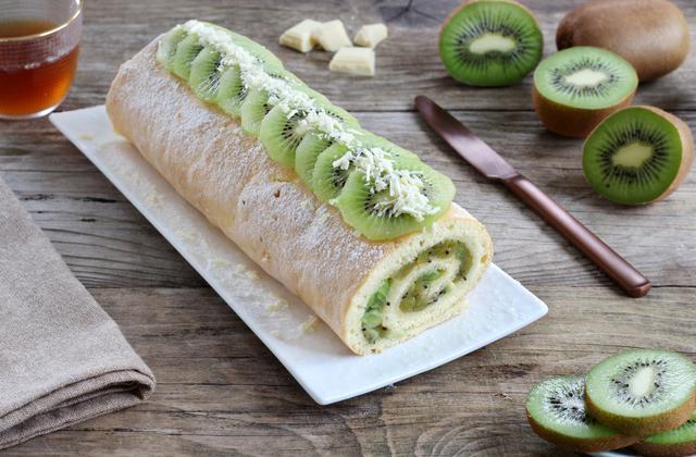 Gâteau roulé au Kiwi de l'Adour IGP - Photo par Silvia Santucci
