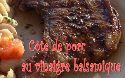 Côte de porc au vinaigre balsamique et aux épices - Photo par paulinc7