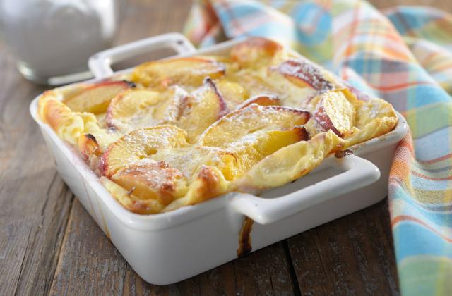 Clafoutis pêche amande - Photo par 750g