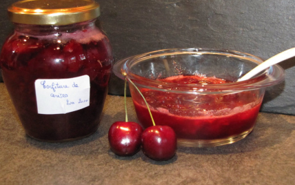 Confiture de cerises classique - Photo par Evacuisine