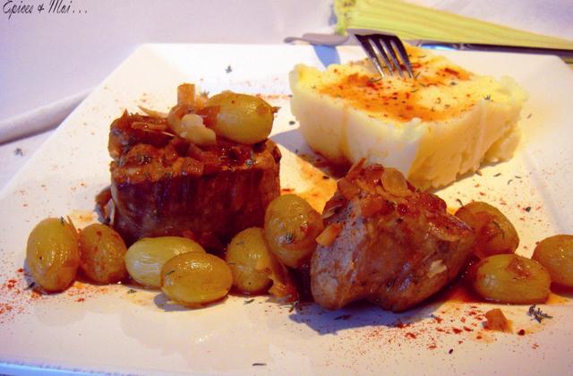 Filet mignon aux raisins - Photo par Epices & Moi