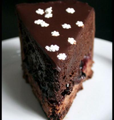 Entremet chocolat, cassis et vinaigre balsamique - Photo par loukou