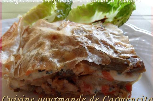 Lasagnes d'aubergines à la Fourme d'Ambert - Photo par Carmen