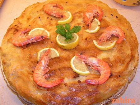 Pastilla aux fruits de mer traditionnelle - Photo par znawal