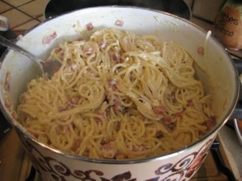 Sauce comme une carbonara - Photo par Leduc