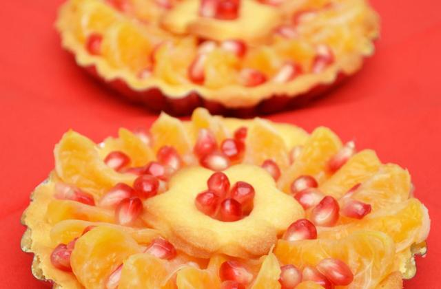 Tartelettes aux clémentines et grains de grenade - Photo par Communauté 750g