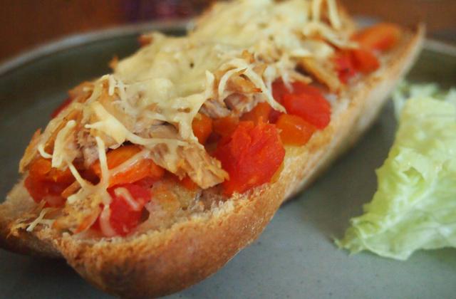 Tartines aux légumes et au thon rapides - Photo par rusticooking