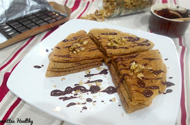 Crêpe vegan moelleuses vanille et chocolat - Mes recettes healthy