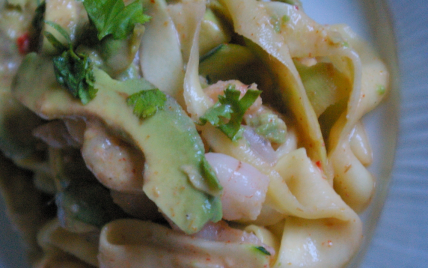 Salade thaï aux crevettes et courgettes - Photo par Snapulk