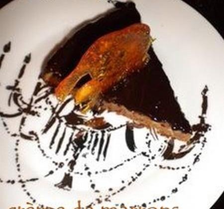 Gâteau crème de marrons et chocolat - La petite cuisine de Sabine
