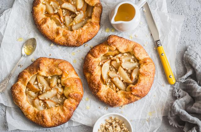 Tartelettes rustiques poire, miel et noix - 750g