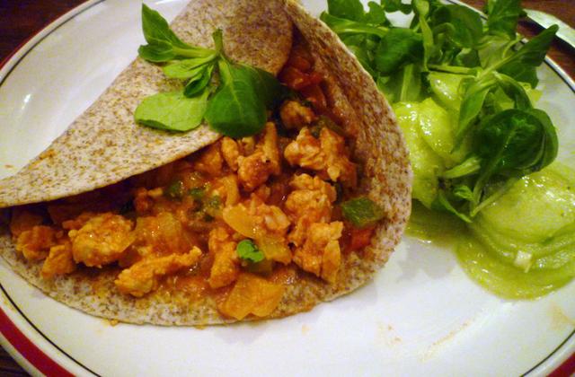 Fajitas de dés de dinde aux légumes du soleil - Photo par lilimarti