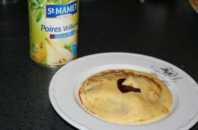 Crêpes poire-chocolat - Photo par gaelle242