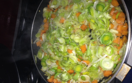 Poêlée de carottes et poireaux - Photo par vinsou