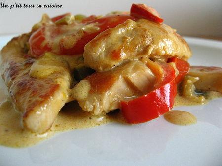 Escalopes de dinde aux poivrons et à la crème - Photo par sherau
