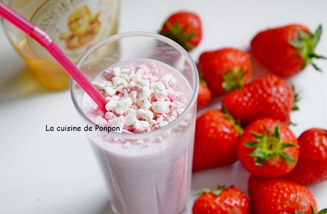 Boisson aux fraises et sirop de gingembre - Photo par Ponpon