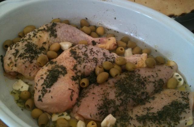 Poulet à l'ail et aux olives - Photo par isabelOTY