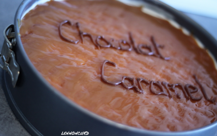 Cheesecake caramel chocolat - marionLU