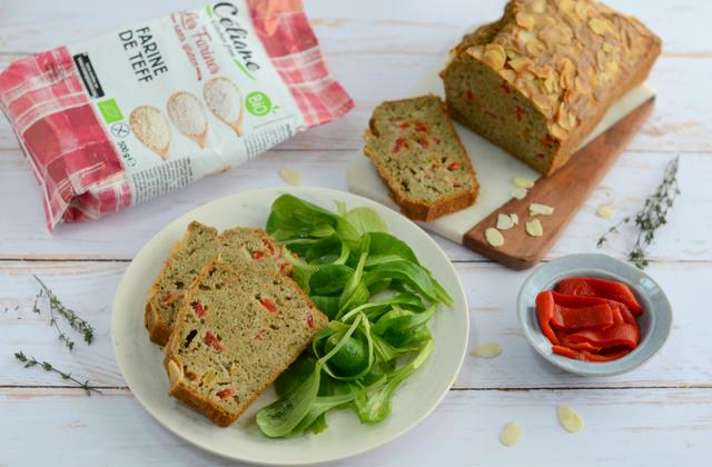 Cake salé sans gluten aux légumes et aux amandes - Nadia Paprikas