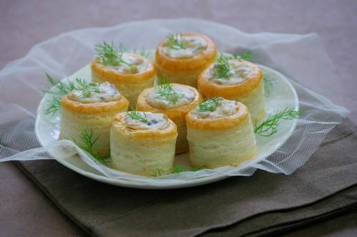 Mini-bouchées à la reine farcies aux Rillettes Thon Coraya - Photo par Coraya