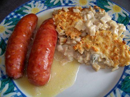 Diots aux crozets et gorgonzola (ou beaufort ,emmental) - Photo par darton