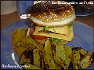 Hamburgers maison et potatoes épicées - Photo par Sophie21