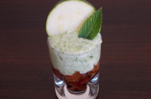 Mousse de chèvre aux courgettes - Photo par germonA