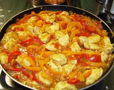 Mango-poulet, et son riz au gingembre - Photo par aurelifQo