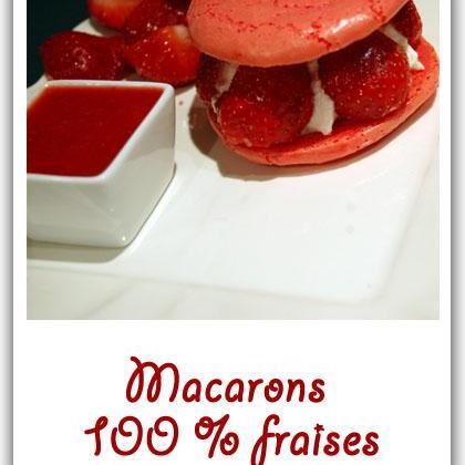 Macaron 100 % fraises - Photo par nathalielielie