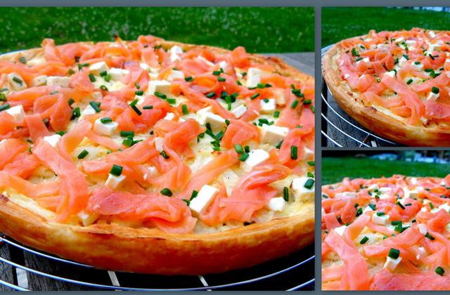 Tarte au saumon fumé à la carbonara - Photo par CookingFeeLili