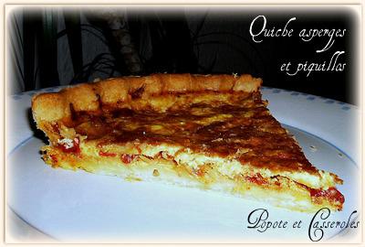 Quiche asperges et poivrons del piquillos - Photo par Marjolaine86