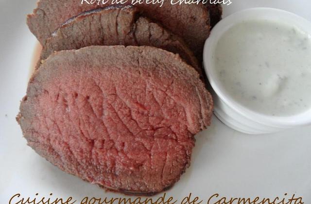 Rôti de rosbeef Charolais à la sauce au Roquefort - Photo par Carmen
