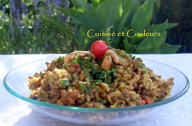 Pilaf de riz & lentilles aux épices - Photo par irisdelabeaume