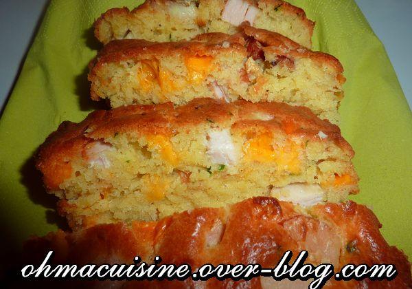 Cake poulet roti mimolette - Photo par ohmacuisine