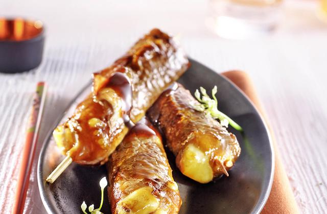 Brochette de boeuf à l'émmental - Photo par Tanoshi