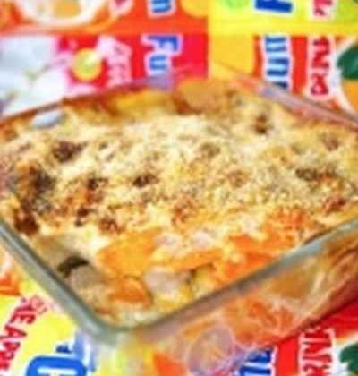 Gratin de légumes au bleu et aux noix - gleche