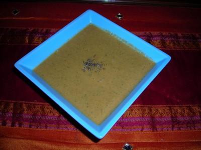 Veloué de potimarron au champignons et basilic - Photo par jlauree